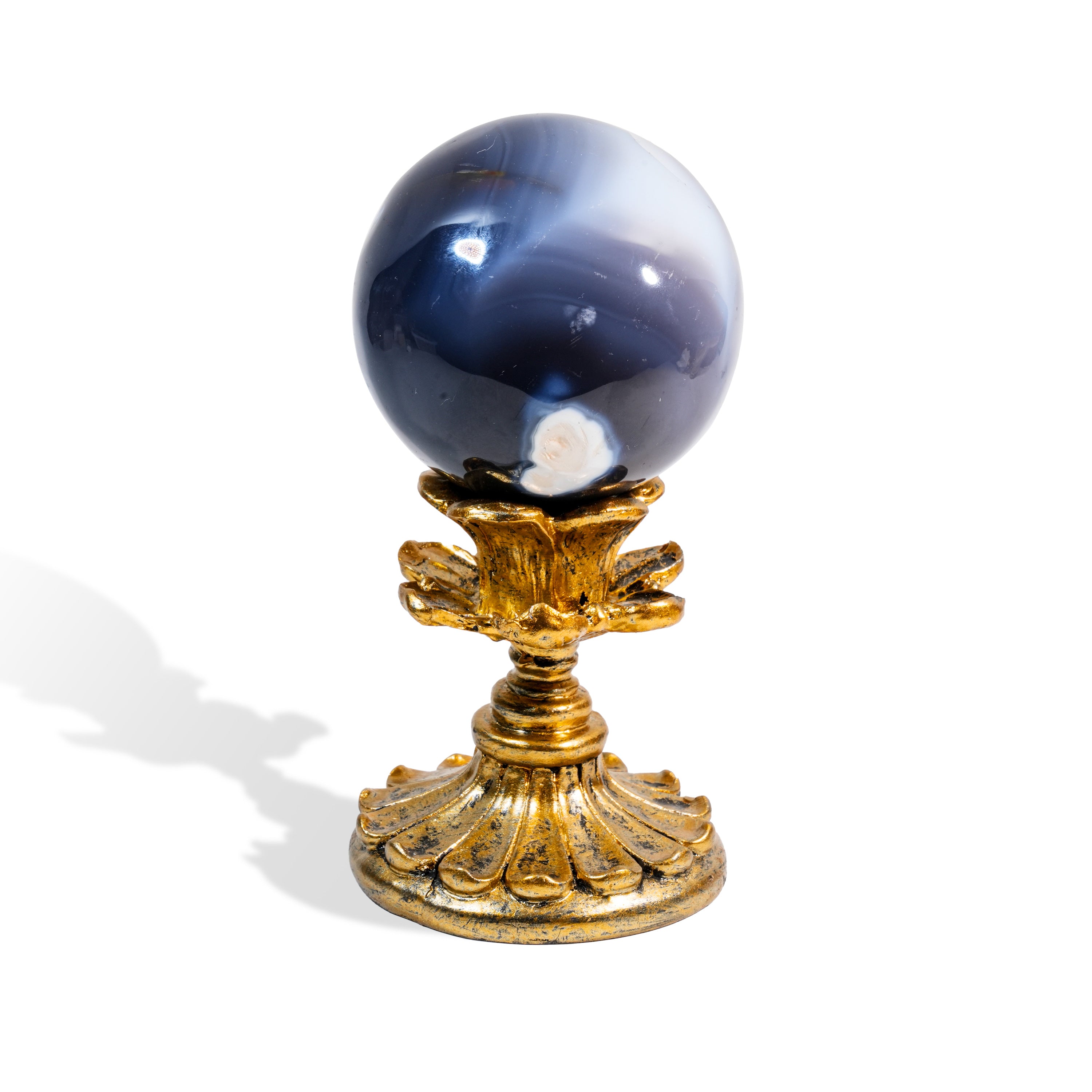 Orca Agate Sphere-Helmsman Crystal
