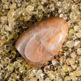 Peach Moonstone Freeform - helmsman - crystal
