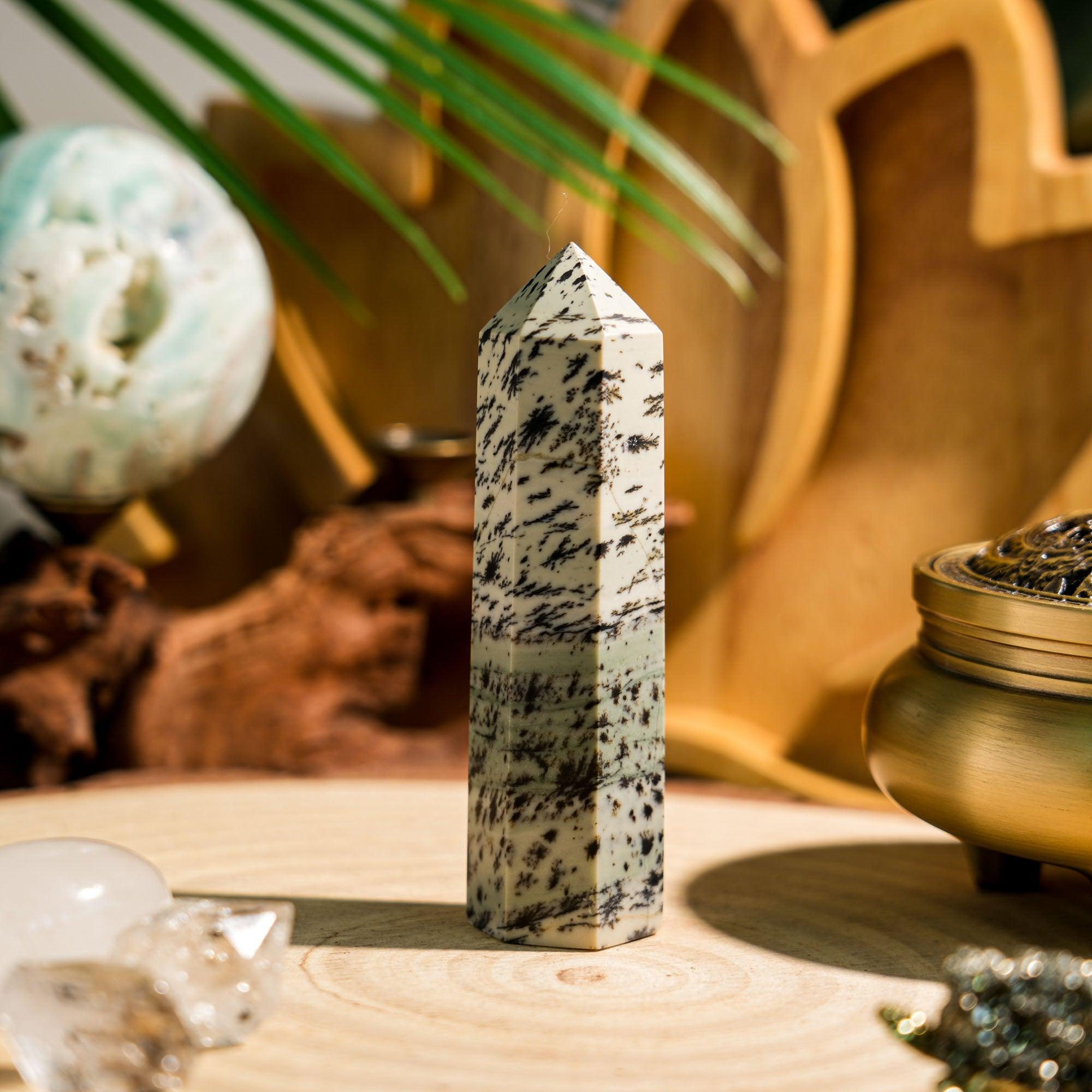 Petrified Jade Point - helmsman - crystal