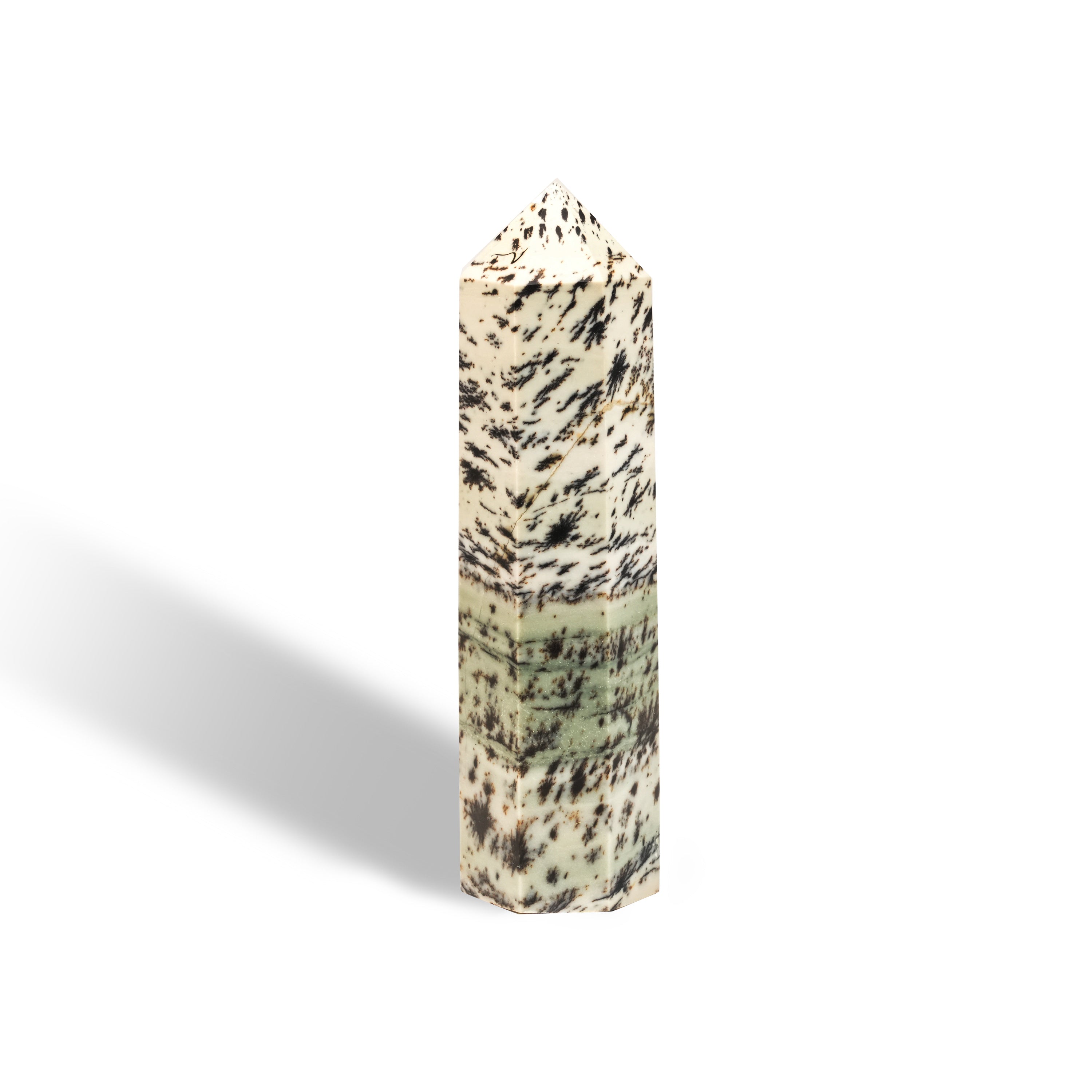 Petrified Jade Point-Helmsman Crystal