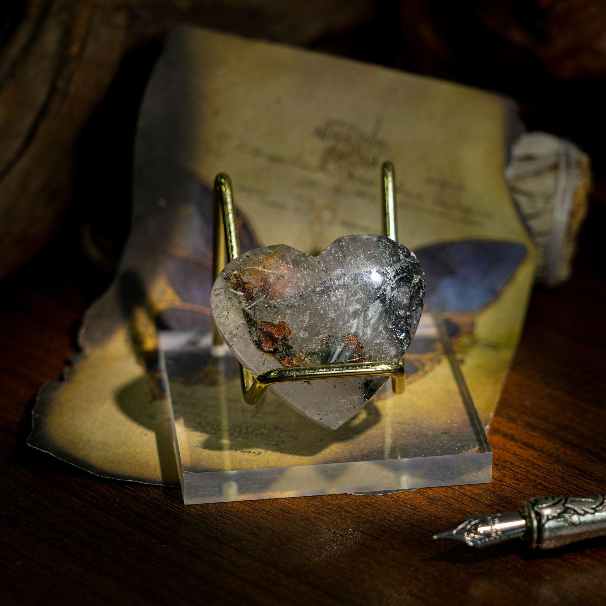 Phantom Quartz Heart - helmsman - crystal