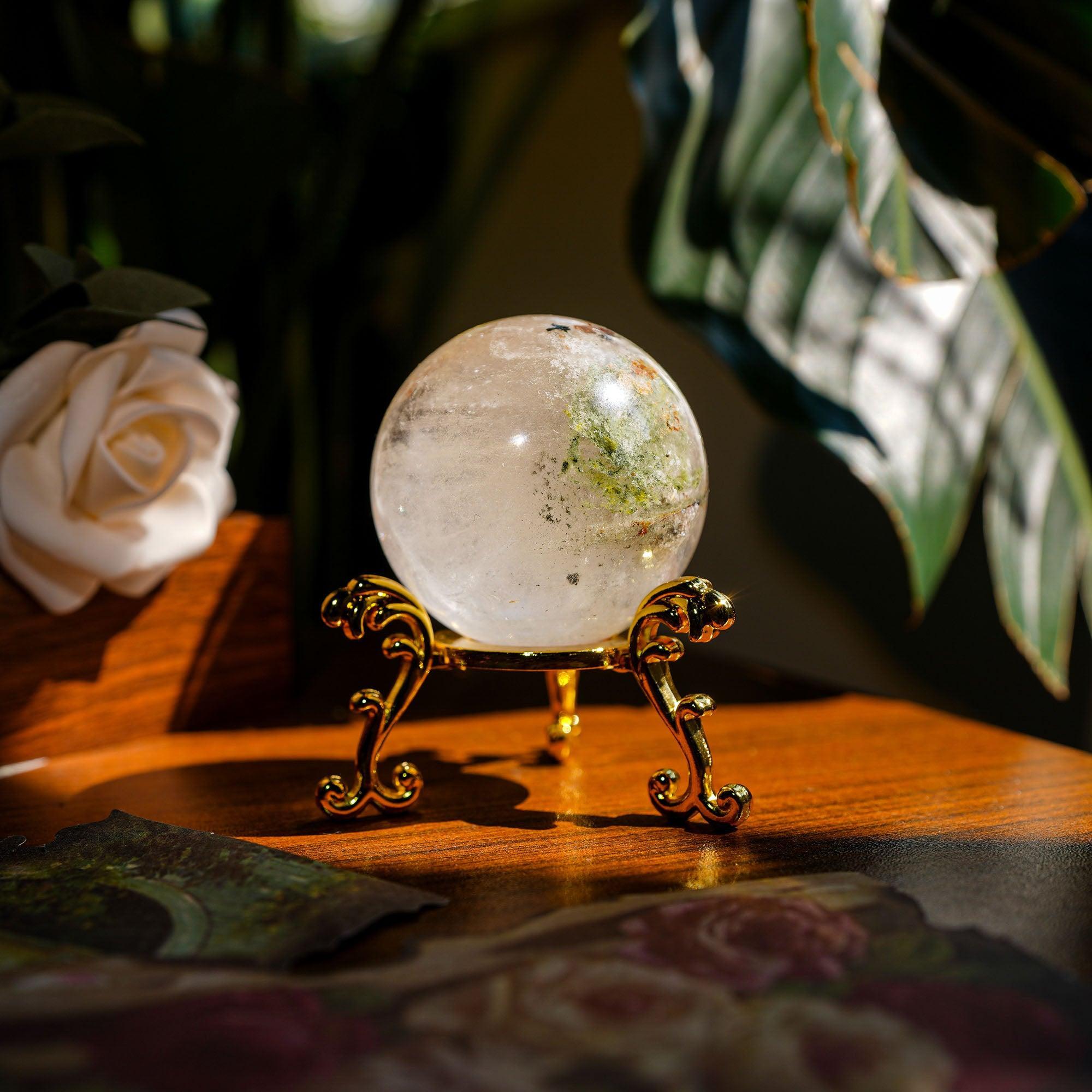 Phantom Quartz Sphere - helmsman - crystal
