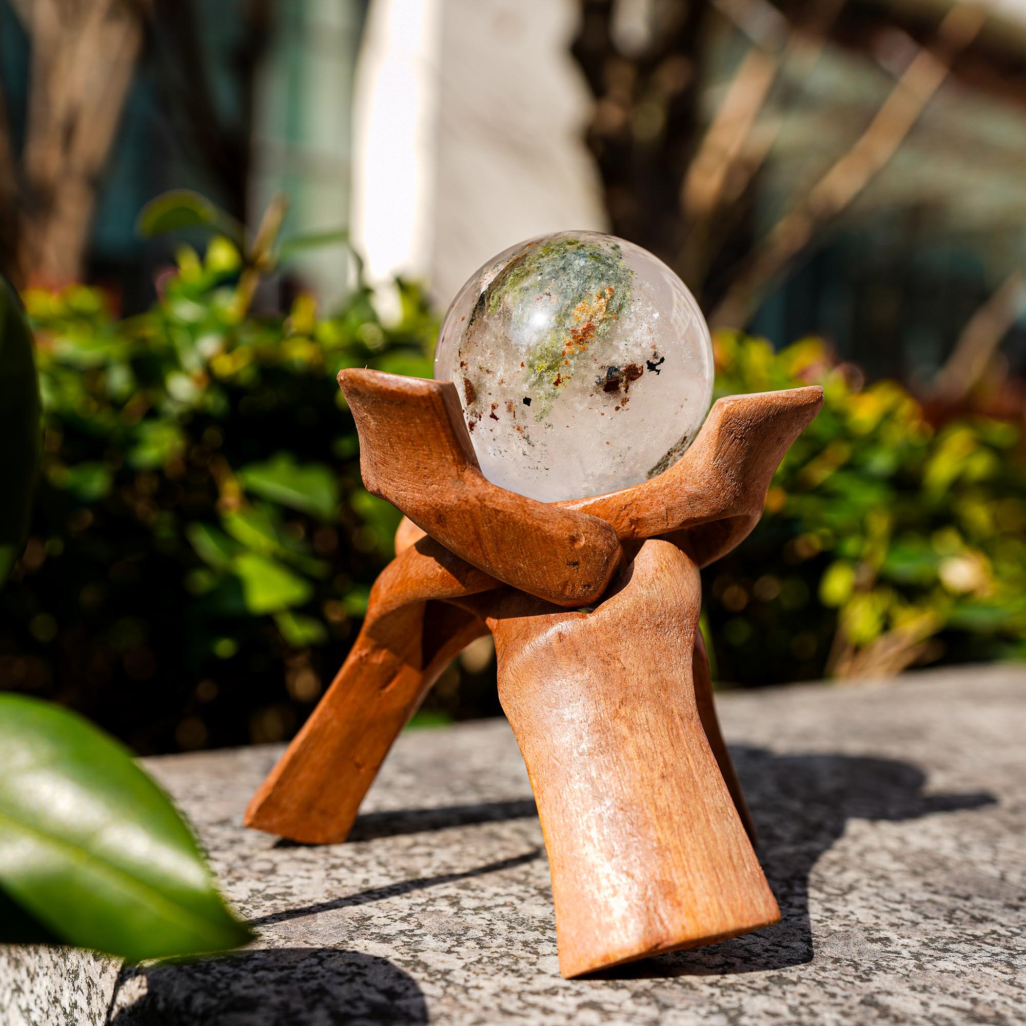 Phantom Quartz Sphere - helmsman - crystal
