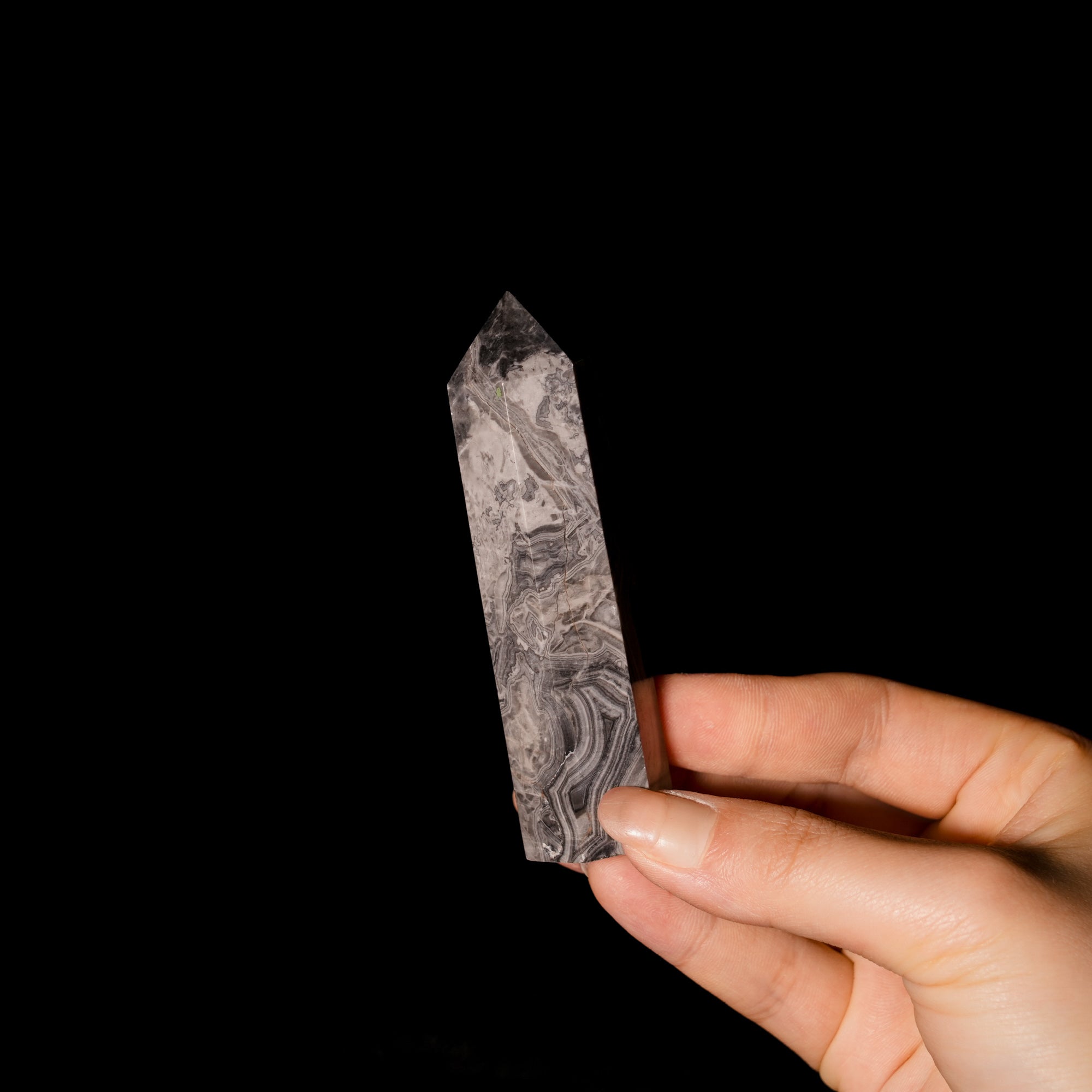 Picasso Jasper Point - helmsman - crystal