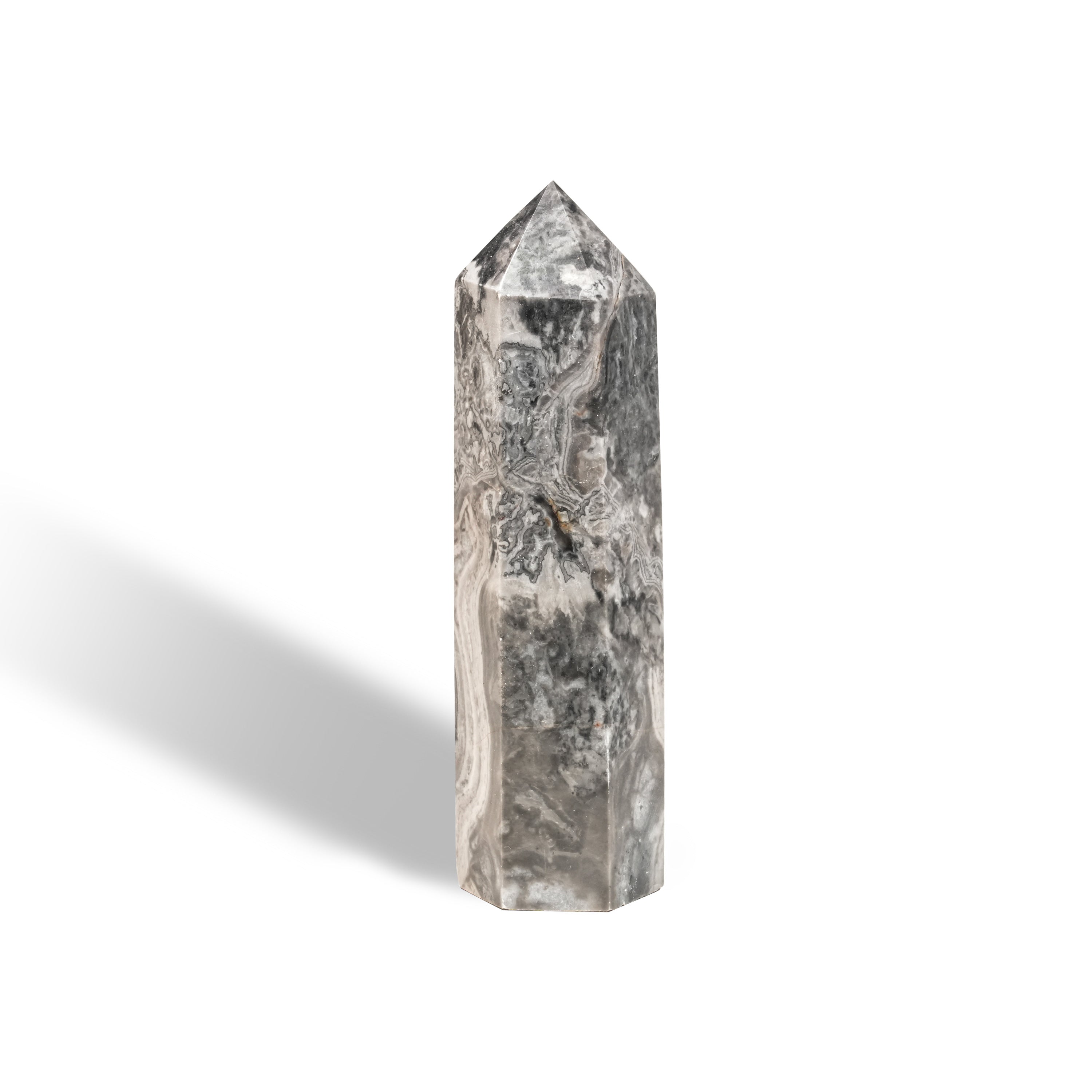 Picasso Jasper Point-Helmsman Crystal
