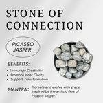 Black Network Tumbled Stone Set-Helmsman Crystal