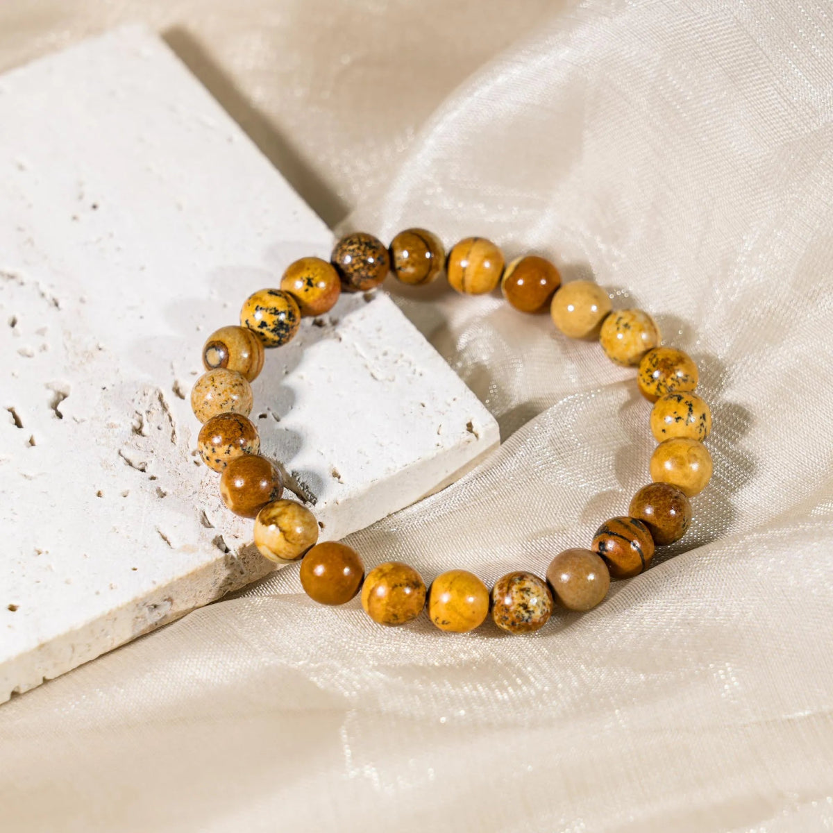 Picture Jasper Bracelet - helmsman - crystal