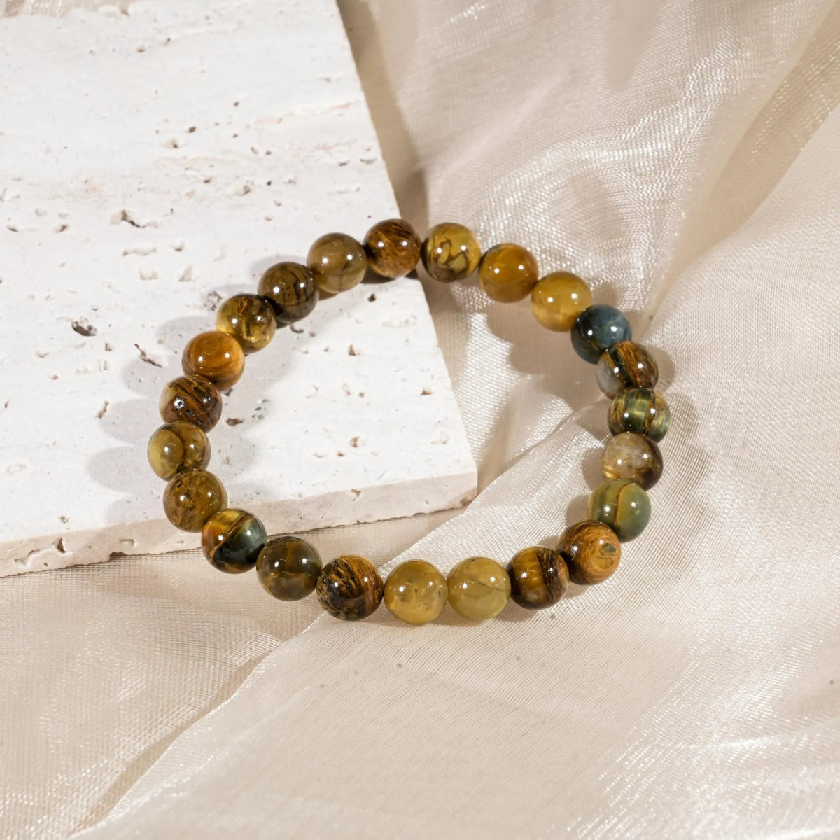 Pietersite Bracelet - helmsman - crystal