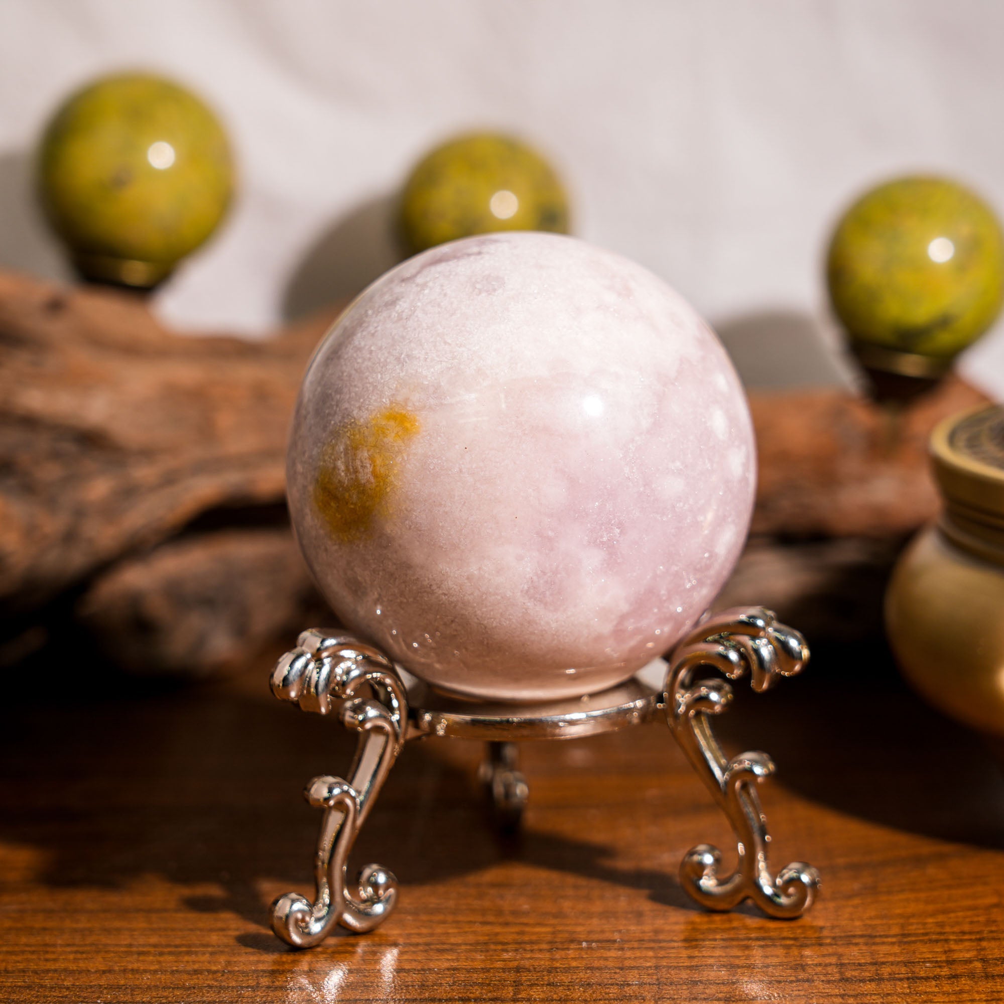 Pink Amethyst Sphere - helmsman - crystal