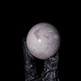 Pink Amethyst Sphere - helmsman - crystal
