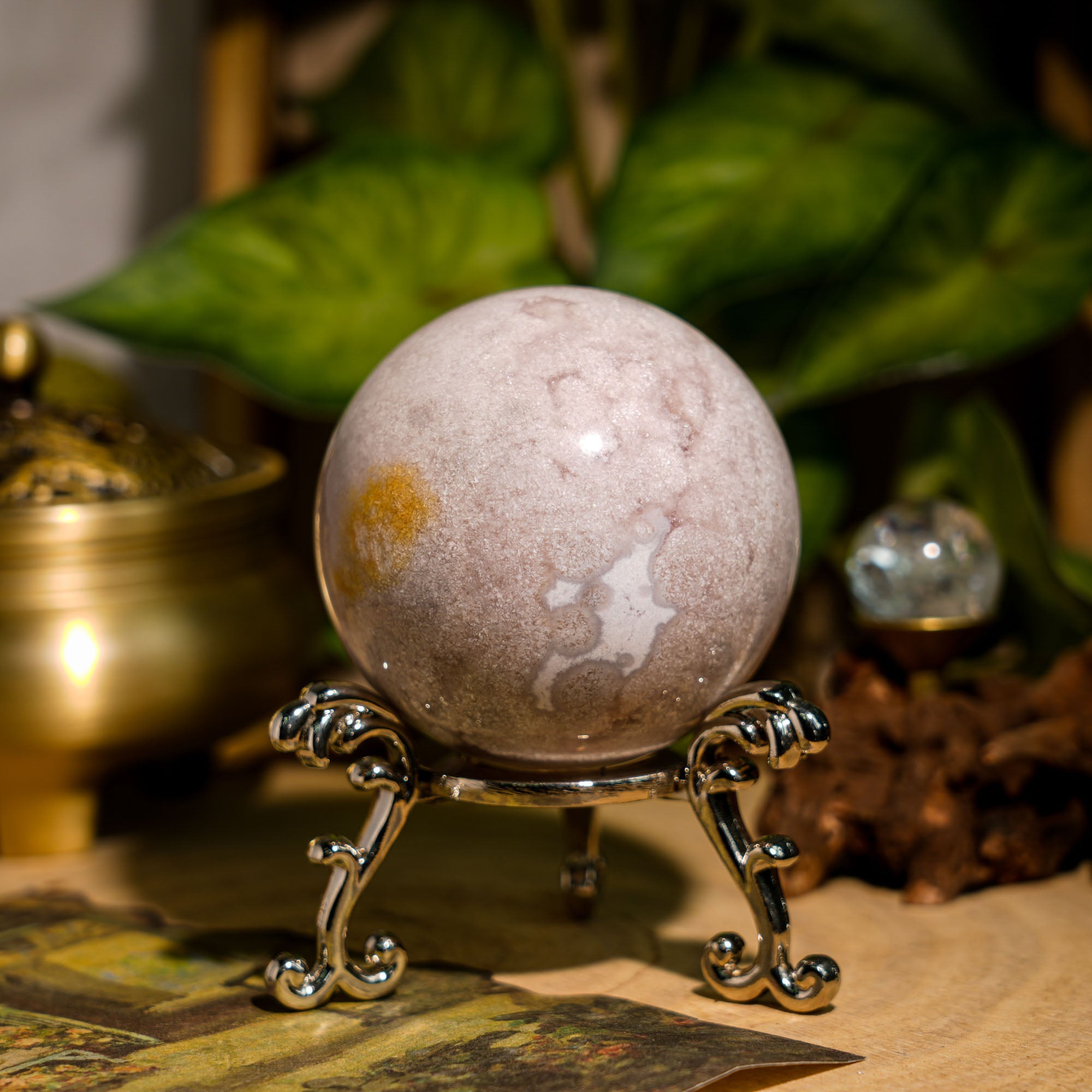 Pink Amethyst Sphere - helmsman - crystal