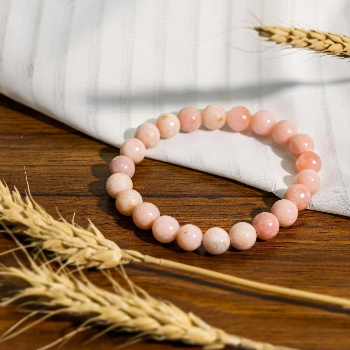 Pink Opal Bracelet - helmsman - crystal