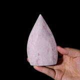 Pink Opal Flame Freeform - helmsman - crystal