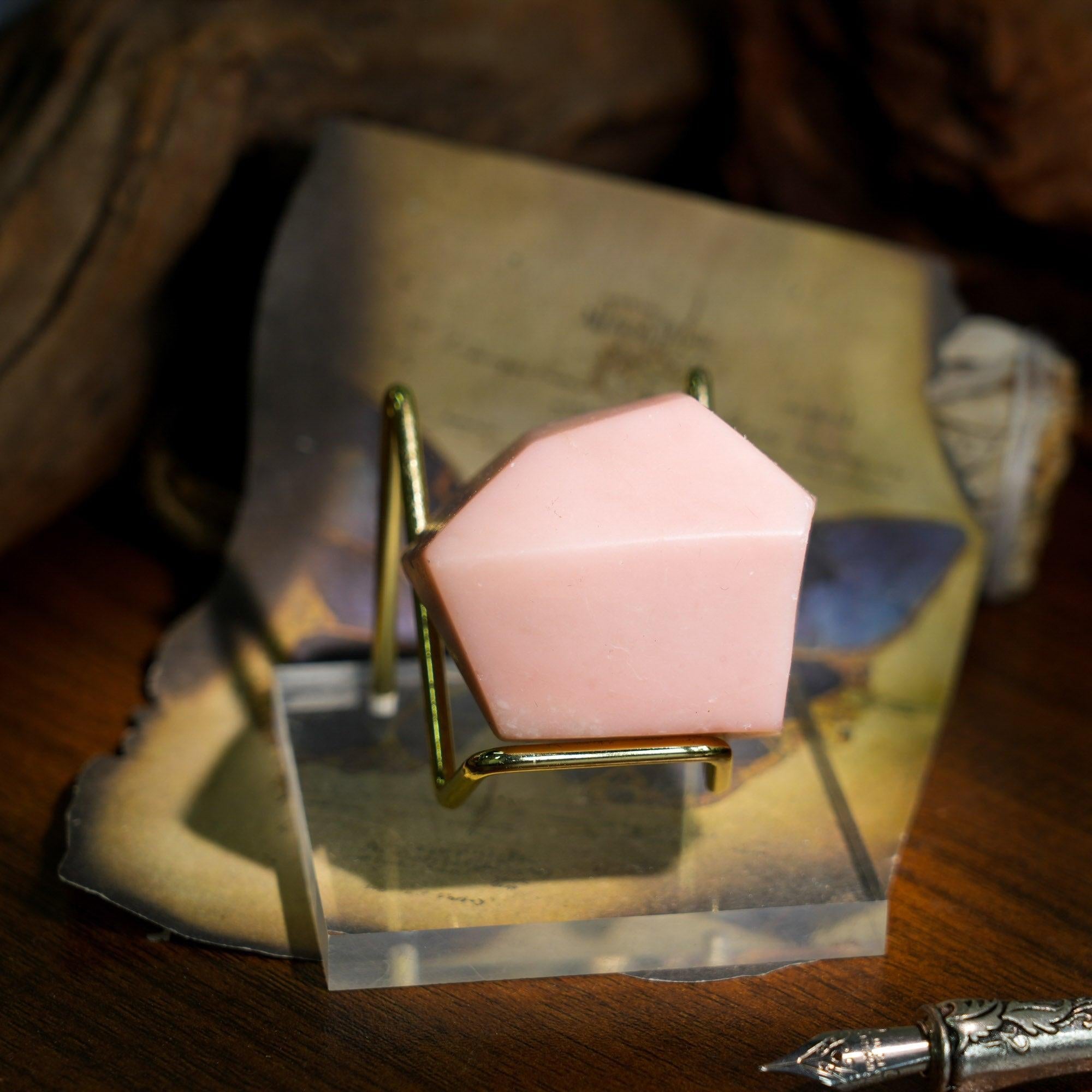 Pink Opal Freeform - helmsman - crystal