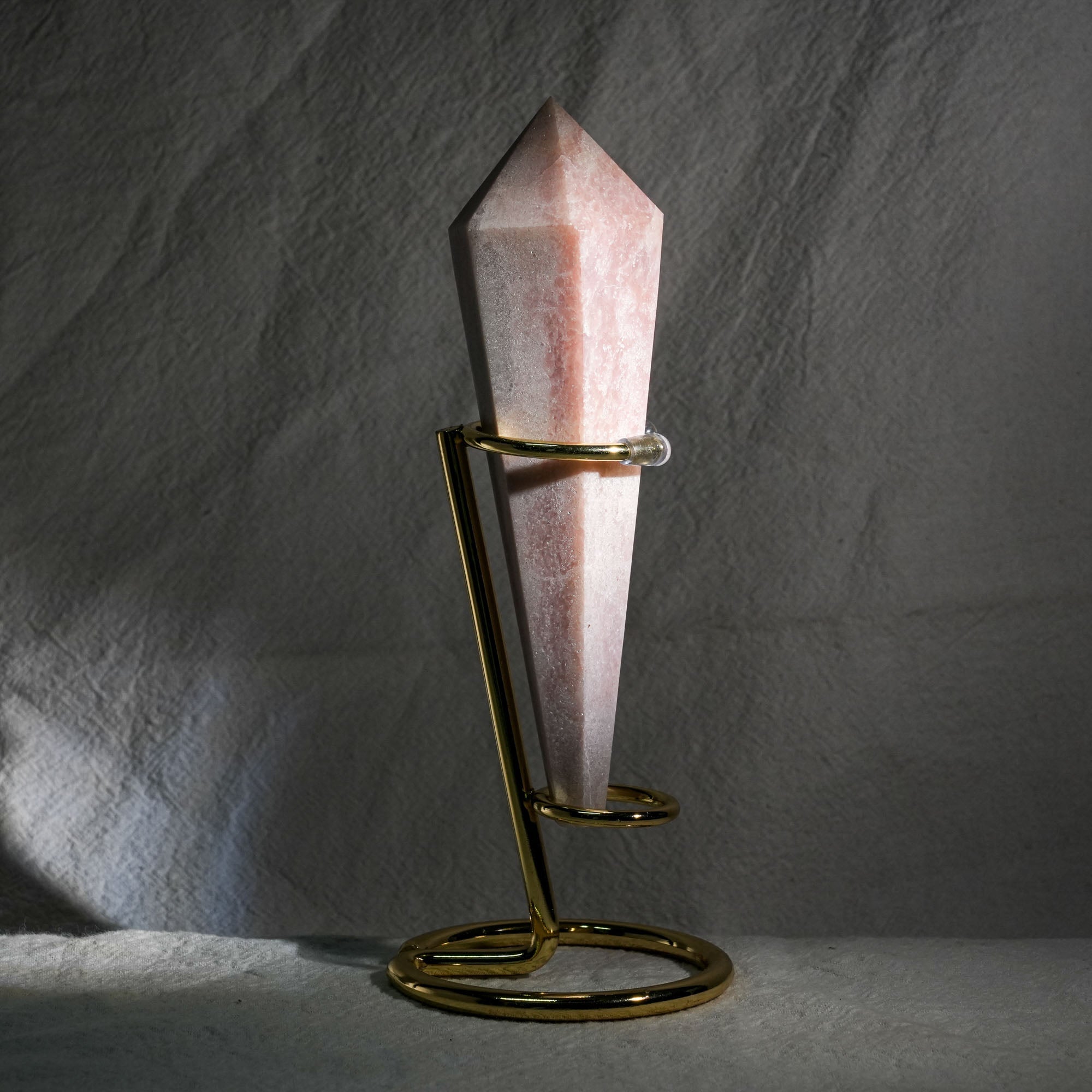 Pink Opal Wand Ornament - helmsman - crystal