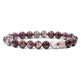 Plum Blossom Tourmaline Bracelet - helmsman - crystal