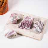 Plum Blossom Tourmaline Rough - helmsman - crystal