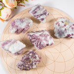 Plum Blossom Tourmaline Rough - helmsman - crystal