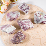 Plum Blossom Tourmaline Rough - helmsman - crystal