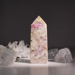 Plum Blossom Tourmaline Tower - helmsman - crystal