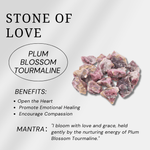 Plum Blossom Tourmaline Tower - helmsman - crystal