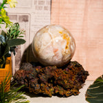Plume Agate Sphere - helmsman - crystal
