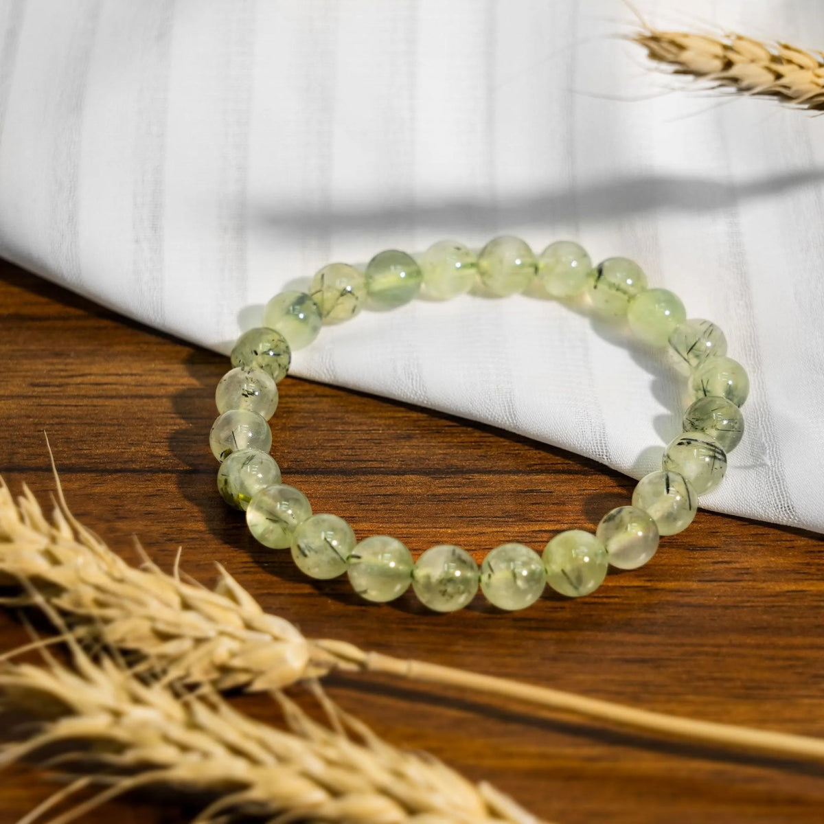 Prehnite Bracelet - helmsman - crystal