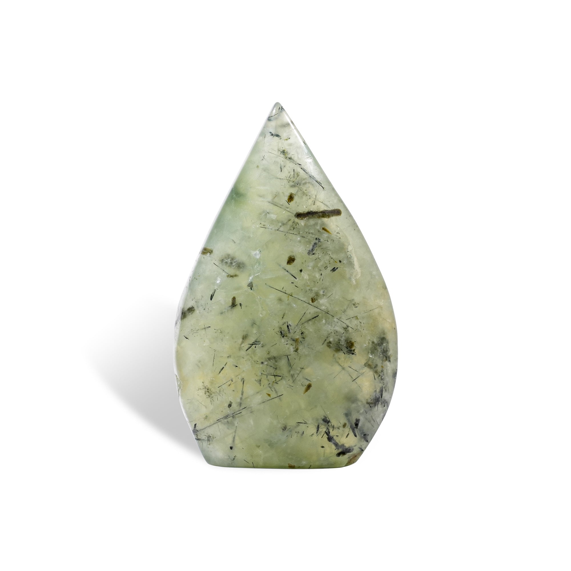 Prehnite Flame Freeform - helmsman - crystal
