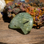 Prehnite Moon-Helmsman Crystal
