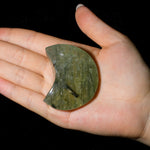 Prehnite Moon-Helmsman Crystal