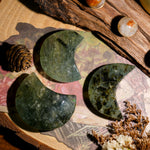 Prehnite Moon-Helmsman Crystal