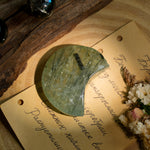 Prehnite Moon-Helmsman Crystal