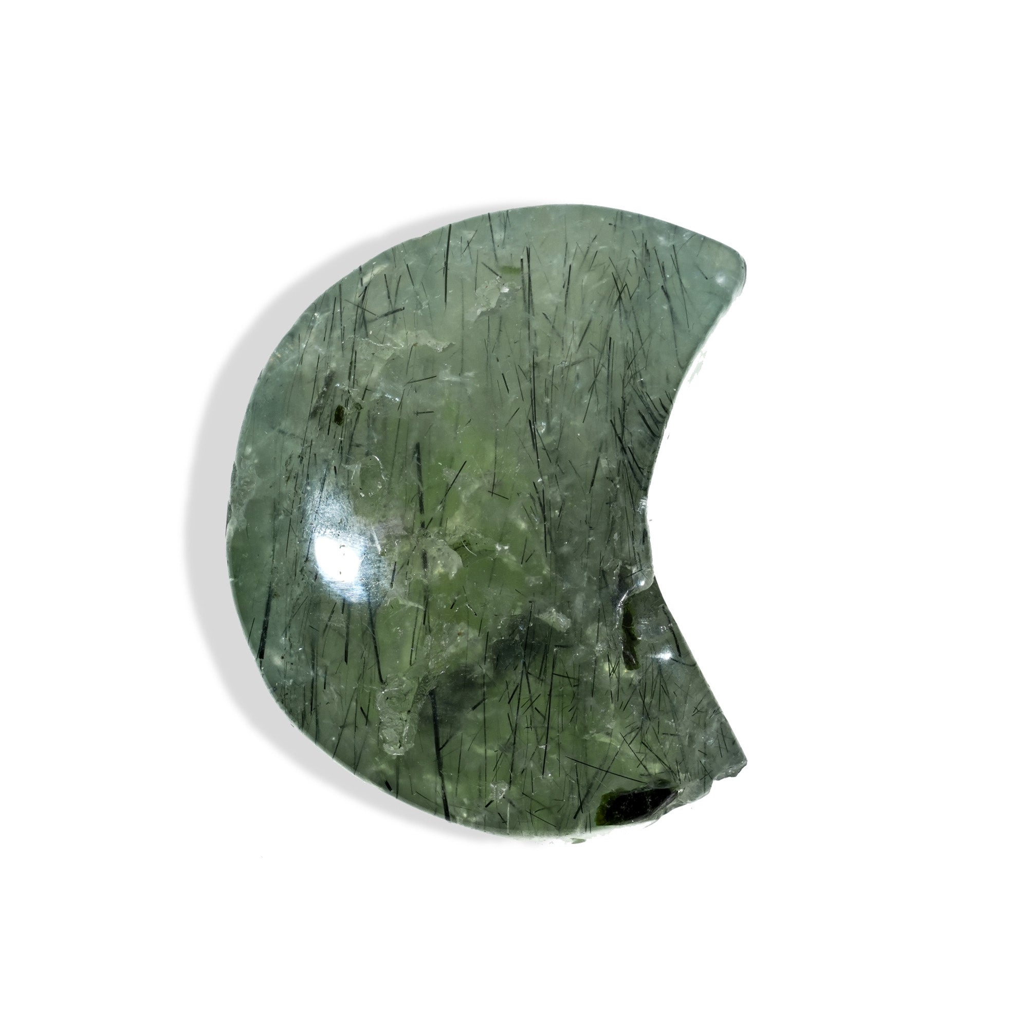 Prehnite Moon - helmsman - crystal