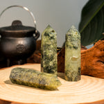 Prehnite Point-Helmsman Crystal