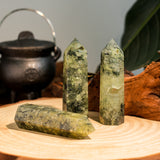Prehnite Point-Helmsman Crystal