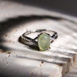 Prehnite Ring - helmsman - crystal