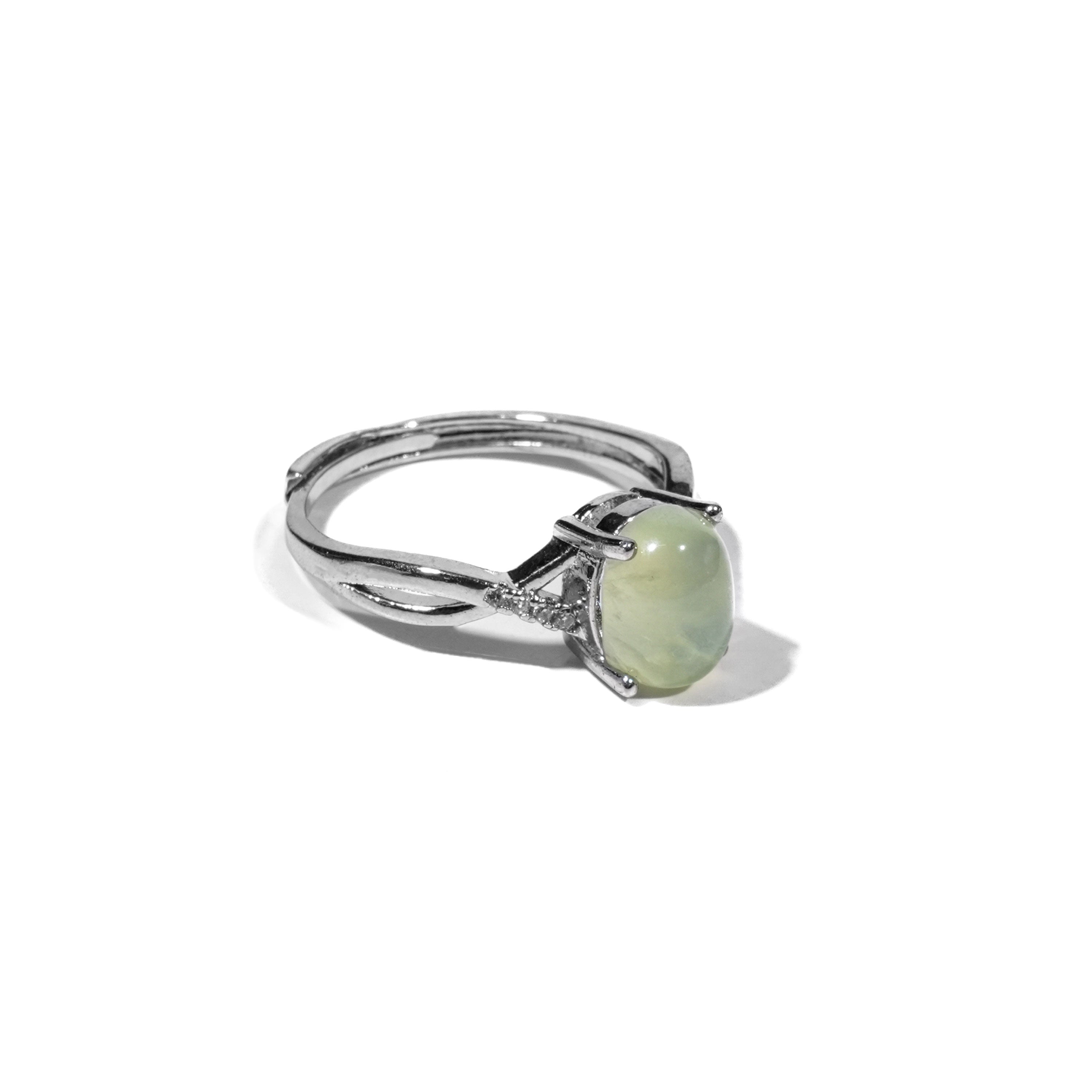 Prehnite Ring - Helmsman Crystal - Healing Crystal