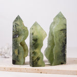 Prehnite Tower - helmsman - crystal