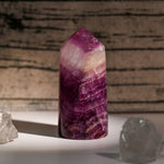 Purple Fluorite Point - helmsman - crystal