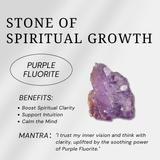Purple Fluorite Point - helmsman - crystal