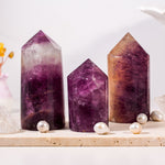 Purple Fluorite Point - helmsman - crystal