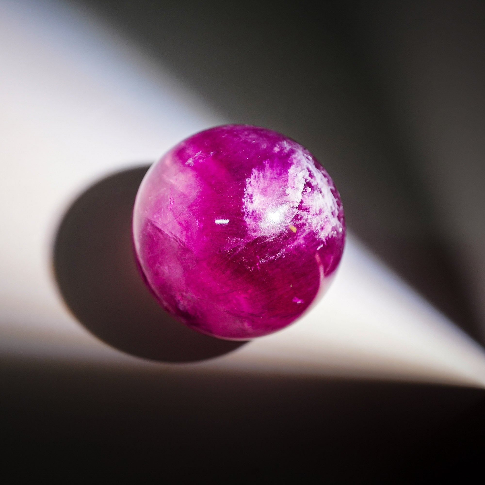 Purple Fluorite Sphere - helmsman - crystal