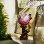 Purple Fluorite Sphere - helmsman - crystal