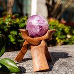 Purple Fluorite Sphere - helmsman - crystal