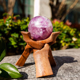 Purple Fluorite Sphere - helmsman - crystal