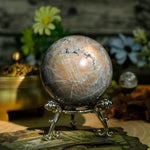 Purple Labradorite Sphere - Helmsman Crystal - Healing Crystal