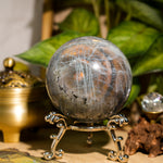 Purple Labradorite Sphere - Helmsman Crystal - Healing Crystal