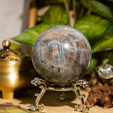 Purple Labradorite Sphere - Helmsman Crystal - Healing Crystal