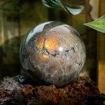Purple Labradorite Sphere - Helmsman Crystal - Healing Crystal