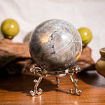 Purple Labradorite Sphere - Helmsman Crystal - Healing Crystal